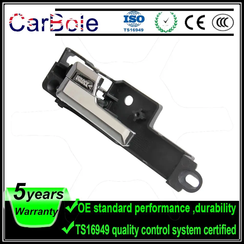 CARBOLE для Ford Fusion 2006-2012 Передняя внутренняя дверная ручка хром Левая сторона водителя заменяет 6E5Z-5422601-A 6E5Z5422601A