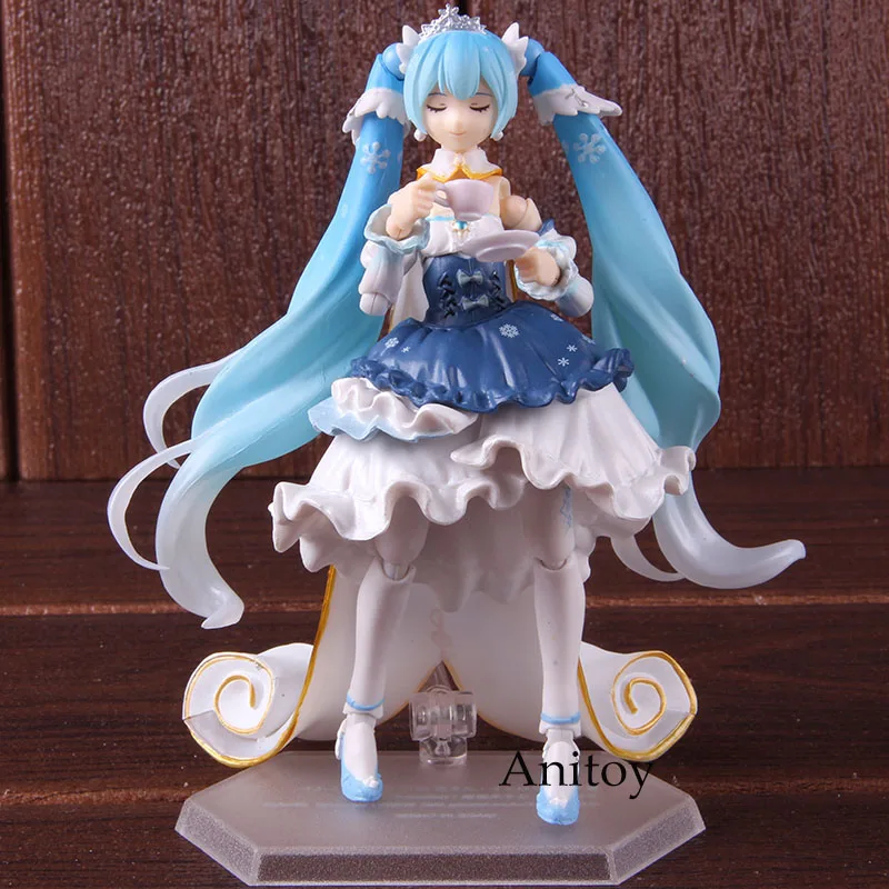 

Hatsune Miku Figma EX-054 Snow Miku 2019 10th Anniversary Series Snow Ver. Action Figure PVC Collectible Model Toy