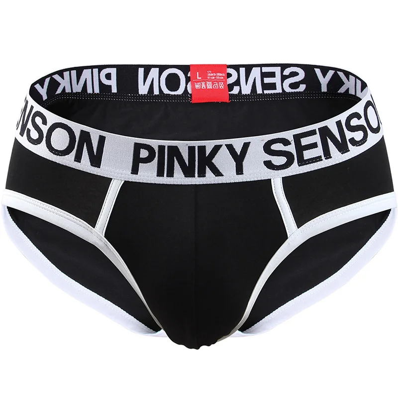 

LONG JIANG Men's Underwear Summer Briefs Cotton U Pouch Soft Breathable Solid White Black Yellow Comfortable New Arrival 2019 ZC