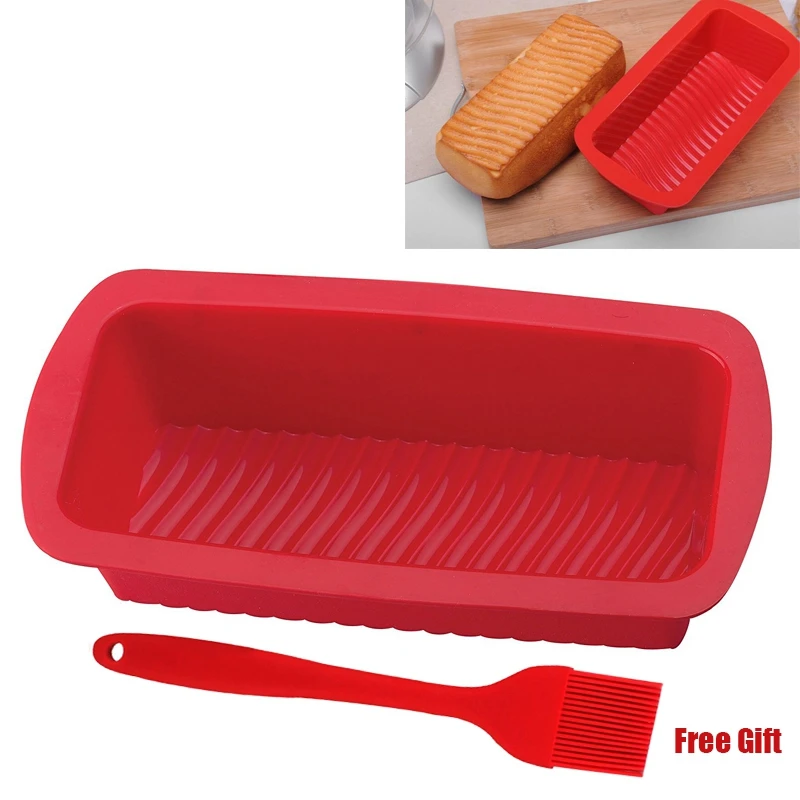 Buy 1PCS Silicone Bread Loaf Pan Square Silicone Bread