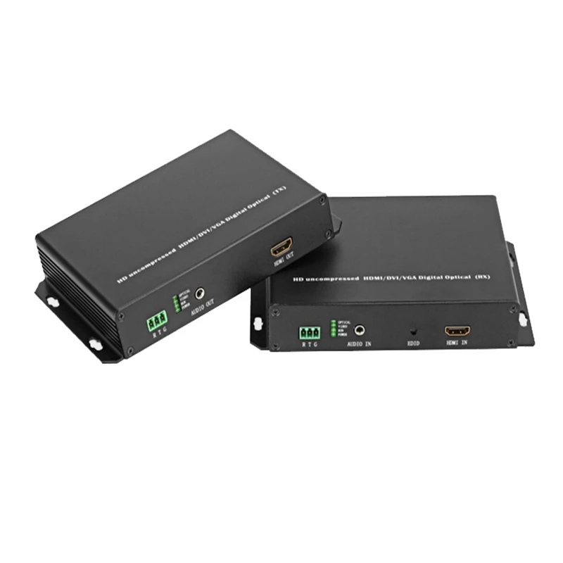 HDMI Optical transmitter and receiver with USB mouse and keyboard Extender Single Mode Single Fiber 10km 1080P KVM