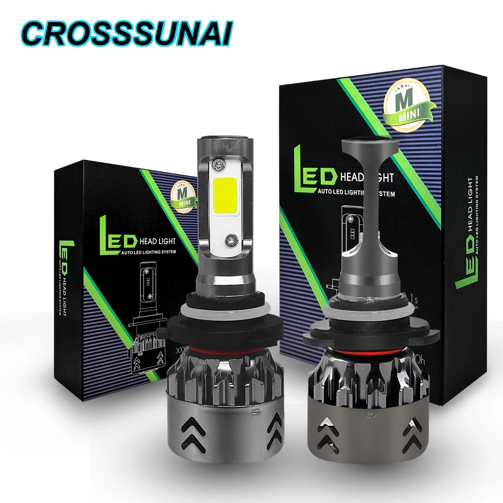

Turbo Car Led Headlight kit bulb led lampada kit H7 H4 9003 HB2 H1 H11 9005 Hb3 9006 hb4 Auto Bulbs 55w 16000LM 6000k led lamp