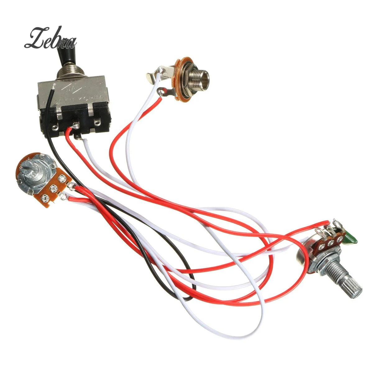 

3 pcs/set Metal Plastic Electric Guitar Sound Switch Guitar Volume Tone Control Shift Wiring Harness