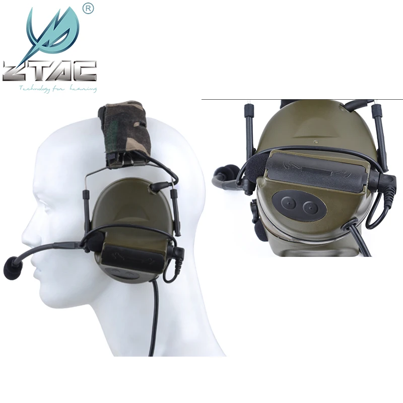 Z TAC Tactical Peltor COMTAC II Гарнитура G:2 военная версия шумоподавляющие наушники для