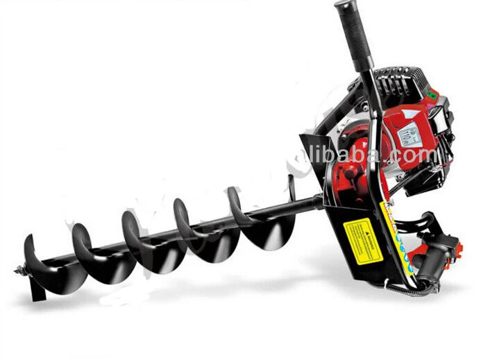 

Hot selling 52cc Gasoline hammer drill hand earth drill auger drilling rig