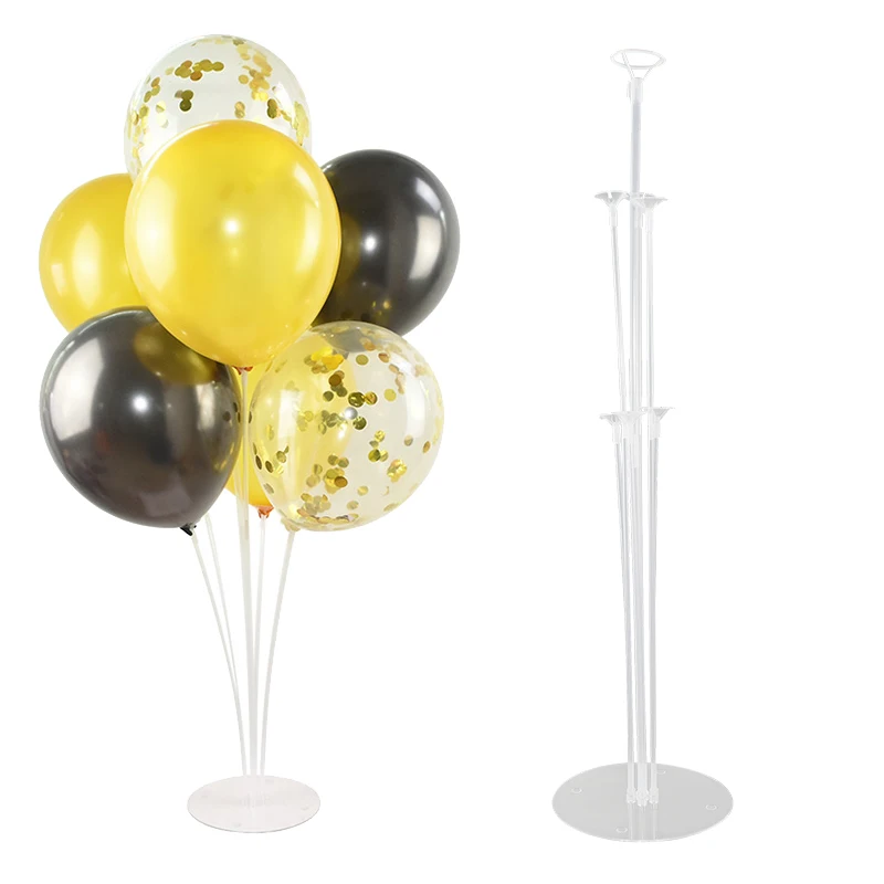 7 Tubes Balloons Stand Balloon Holder Column Plastic Balloon Stick for