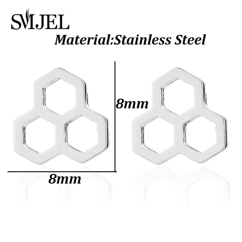 SMJEL, минималистичные пчелиные соты, серьги для женщин, панк, крутая серьга, шпильки, подвески, вечерние серьги, мужские подарки, букле, d, oreille