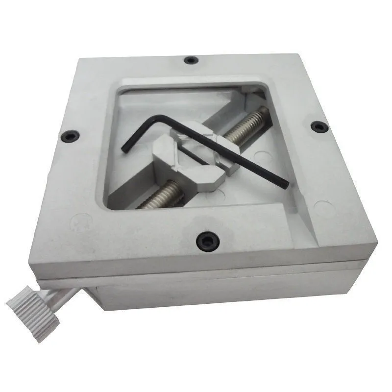 Silver BGA Reballing Stencils Station Template Holder Jig For PCB Chip