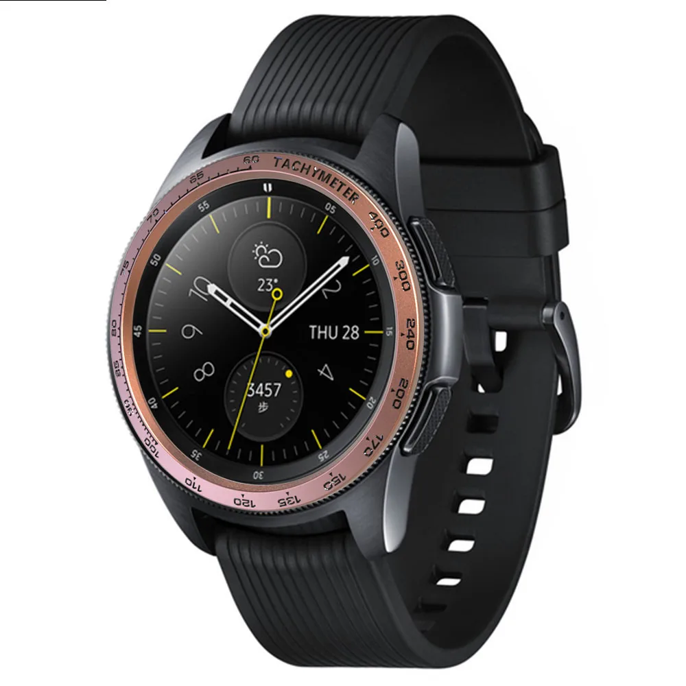Клейкая Обложка для Samsung Gear S3 стальное кольцо Galaxy Watch 3 41 мм 45 46 42 металлические