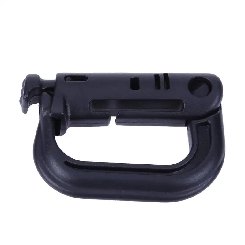 

1pcs D Shape Climbing Carabiner Screw Lock Bottle Hook Buckle Hanging Padlock Keychain Camping Hiking Snap Clip Outdoor Tool