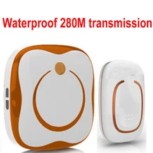 8 шт./lor ringI водонепроницаемый 280 м дальний беспроводной дверной звонок, дверной звонок, беспроводной, беспроводное кольцо, дверной звонок, 48 мелодий и 16 chord