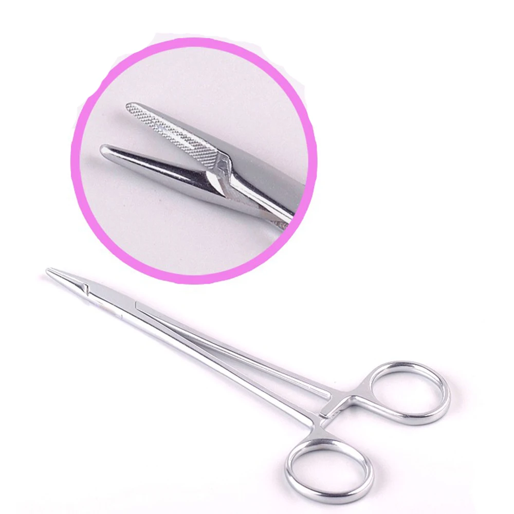12.5cm/14cm/16cm Stainless Steel Straight Forceps Needle Holder
