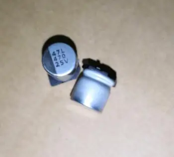 

100pcs 25V 470UF SMD 10x10mm chip Aluminum Electrolytic Capacitor