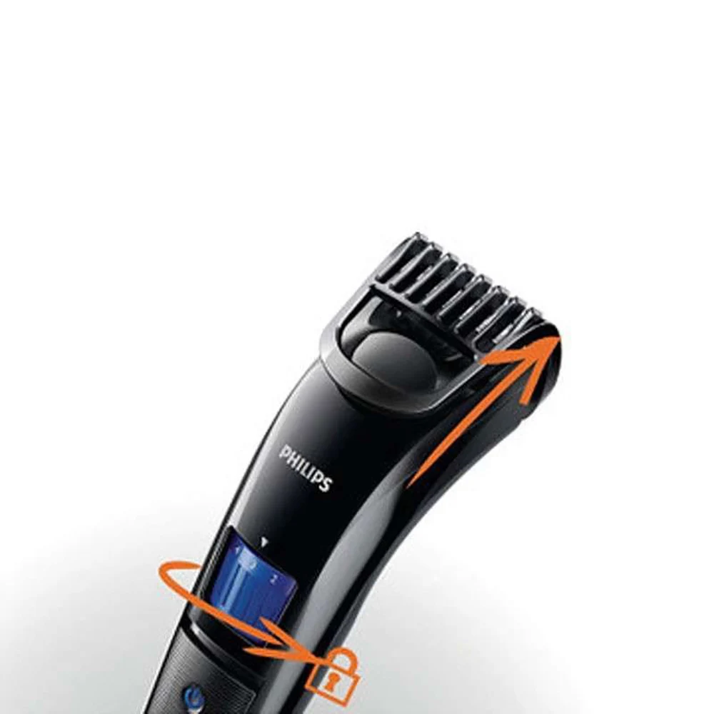 Philips beardtrimmer QT4000 многофункциональный триммер бритва точная длина набор 1-10 мм Регулируемая длина изогнутые гребни черный