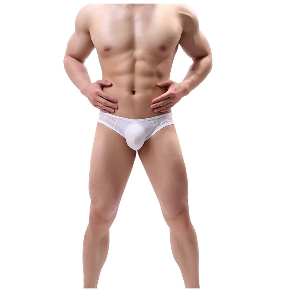 2019 Men's low waist beach briefs high elasticity sexy beach shorts casual comfortable sports shorts summer shorts men 40J3 (5)