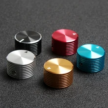 1Pcs Solid Metal Potentiometer Knob Volume Audio Adjustment Knob - Gold