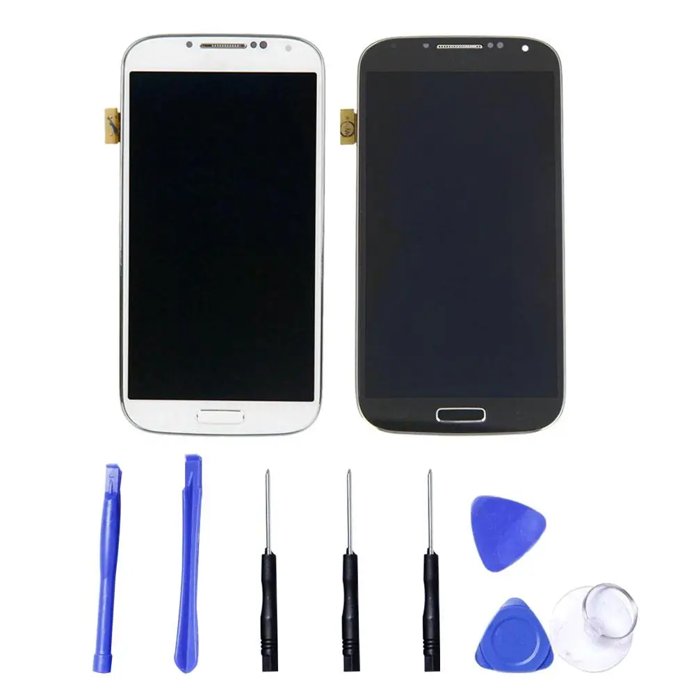 Рамка сенсорного ЖК-экрана в сборе для Samsung Galaxy S4 M919 i9500 i9505 | Мобильные телефоны и