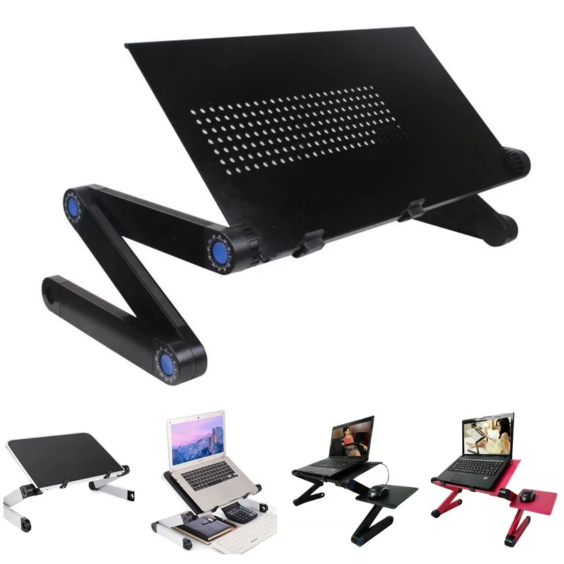 

Multi Functional Ergonomic mobile laptop table stand in bed/sofa Use notebook Desk for MacBook Air / Pro thinkpad dell HP Huawei