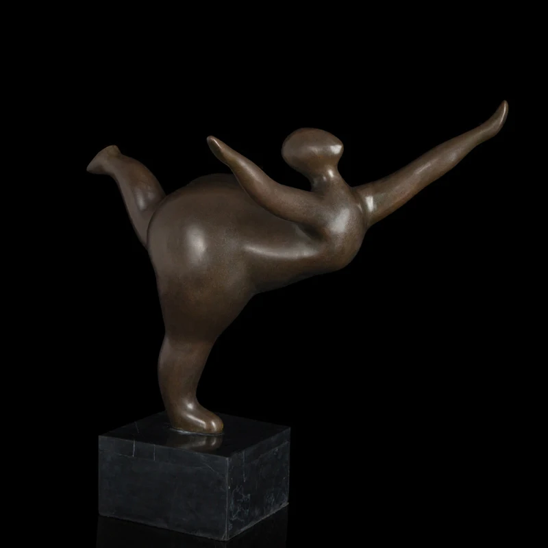 

ATLIE Novelty Modern European Style Art Bronze Sculpture Antiques Simplicity Statue Artwork Collectible Home Decor