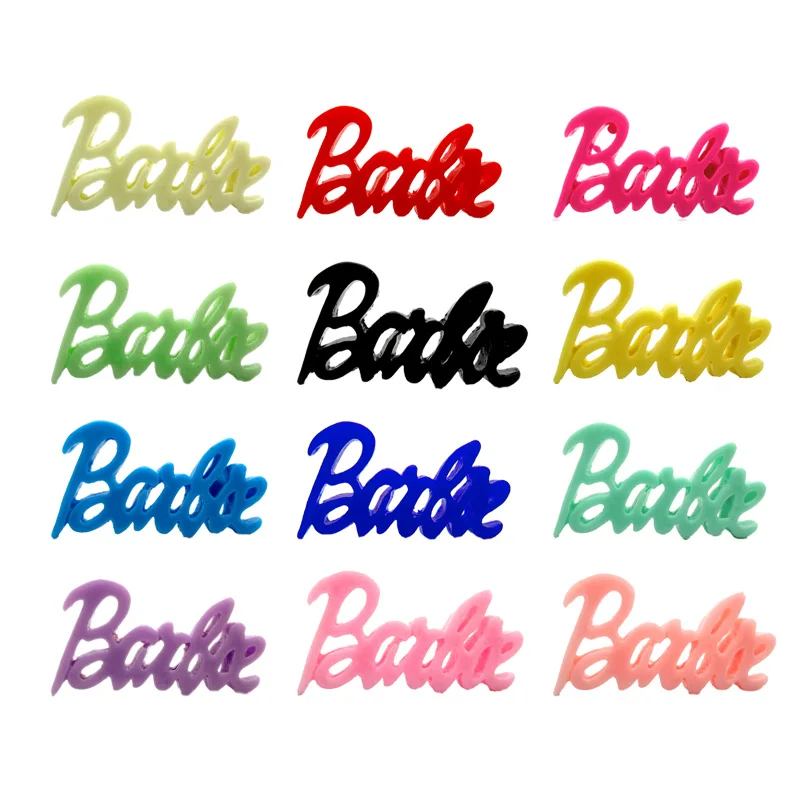 

LF 20Pcs Mixed Resin Letter Decoration Crafts Flatback Cabochon Embellishments For Scrapbooking Kawaii Cute Diy Accessories 44mm