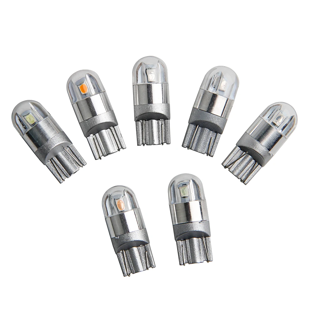10 шт. автомобильный светильник T10 Светодиодный Маркер 2SMD 3030 W5W WY5W 192 168 501 задний