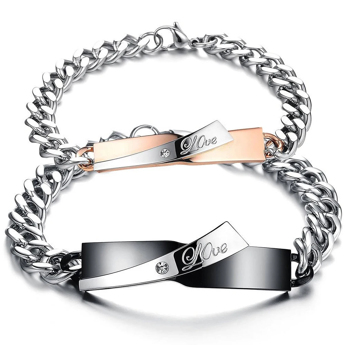 font b Jewelry b font 2 pcs Men s Women s Bracelet Valentine s Day