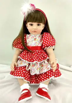

Cute bebes Reborn Doll PP Cotton Body 58cm Silicone Reborn Baby Dolls Lifelike Newborn Baby Gift Juguetes Babies Toys