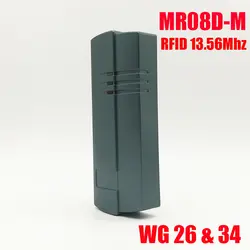 Контроль доступа близость RFID считыватель карт wiegand 26/34 IC MF 13,56 МГц RFID считыватель и ABS оболочки водонепроницаемый ведомый читатель