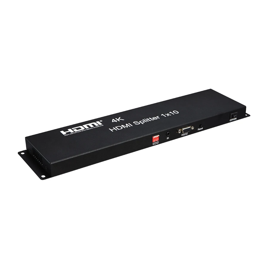 2019 Новый HDMI сплиттер 1x10 Сплит 4K x 2K 1 вход 10 Выход 1080p Аудио видео преобразователь
