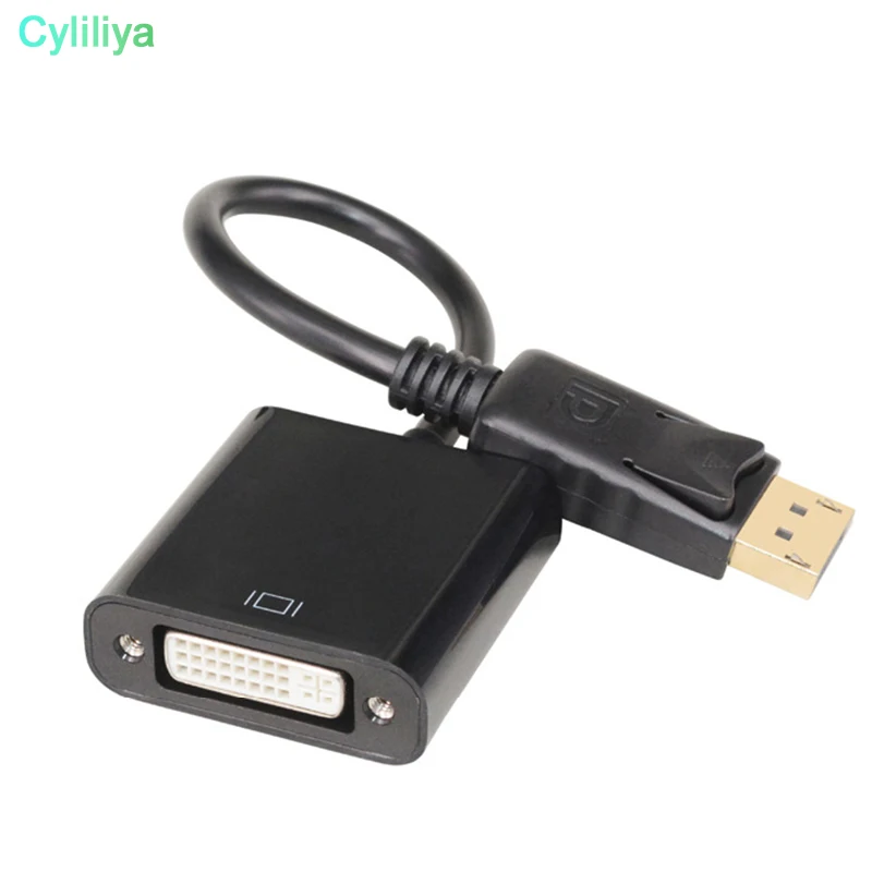 50 шт./партия* Thunderbolt Дисплей порты и разъёмы DP мужчин DVI Женский конвертер кабель адаптер портативных ПК