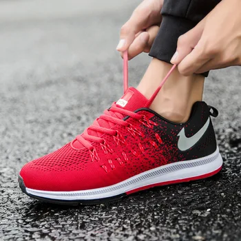 

Explosion Summer men's shoes fashion trend shoes lightweight breathable flying woven lace daily outdoor casual flat heel shoes