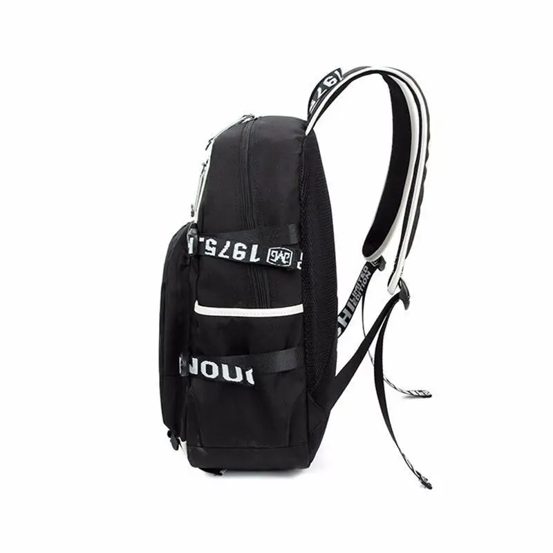 Mochila USB de mensajero místico de juego de Anime Unisex, bolsos de hombro de viaje negros para niños, adolescentes, mochilas escolares para estudiantes