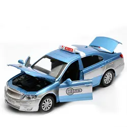 1:32 такси сплав акусто-оптическая игрушка оттяните назад автомобиль для современных такси имитирует детский автомобиль модель игрушки