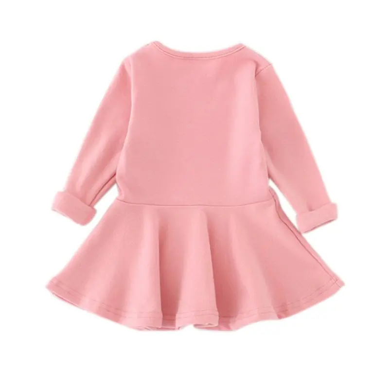 Baby Girls Spring Autumn Dress Toddler Kids Cotton Long Sleeve Party Princess Cute Ruffles Tutu Mini Dresses 0-3Y vestidos forefair trend slash neck off the shoulder ruffles bodycon dress spring autumn women long sleeve slim knitted dresses