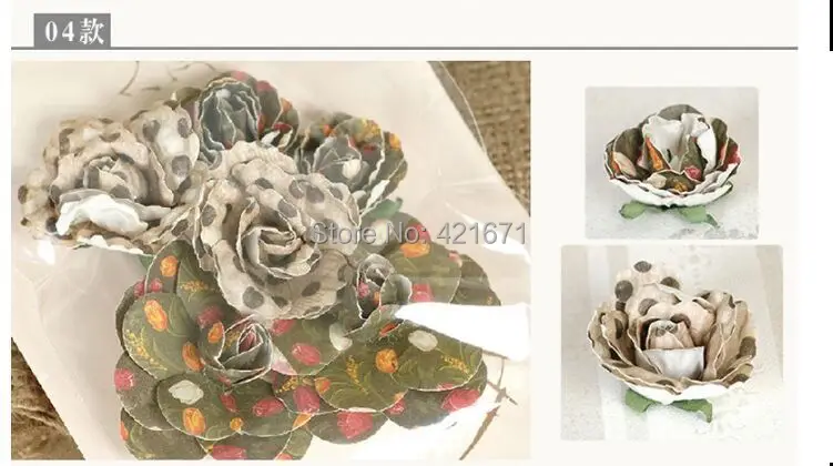 4 стиля 2 упак./лот 3D креативные Искусственные цветы декоративные цветы ручной работы бумажные цветы DIY Скрапбукинг/фото книга в твердой обложке/подарок