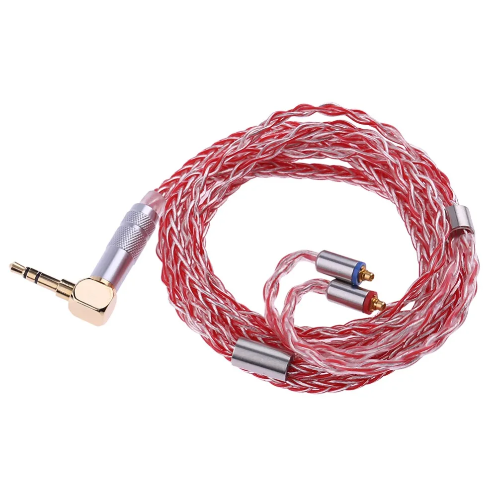 

New MMCX 8 Core L Bending Earphone 1.2m/3.9ft Cable Wire Custom For Shure SE535 SE846 UE900 DZ7 DZ9 DZX LZ A3 QT5 Upgrade Cable