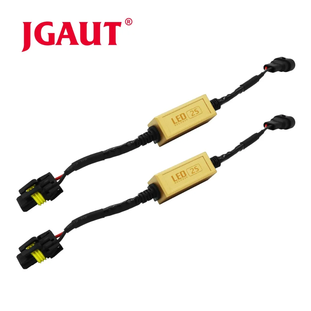 JGAUT H1 H4 H7 H8 H9 H11 HB3 9005 HB4 9006 светодиодный фары Противотуманные фары DRL led нагрузочный резистор Canbus Error Free проводной компенсатор, декодер