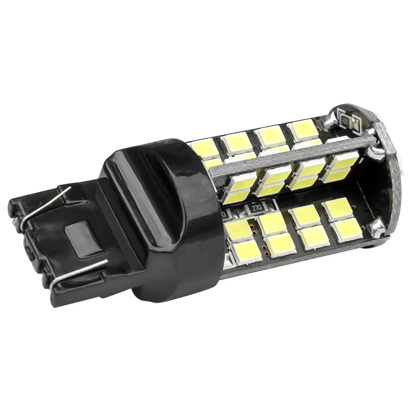 2 шт. T20 7443 W21/5 W супер яркий 79 SMD 2835 светодиодный авто светильник стоп-сигнала 21/5W Автомобильные поворотники лампы белого цвета-красный, желтый, 12V 2X