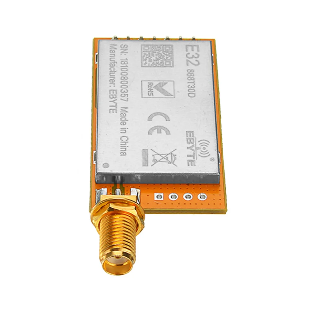 CLAITE беспроводной радиочастотный передатчик или модуль приемника LoRa 868 МГц SX1276 SX1278 дальний 1 Вт UART приемопередатчик радиочастотный модуль