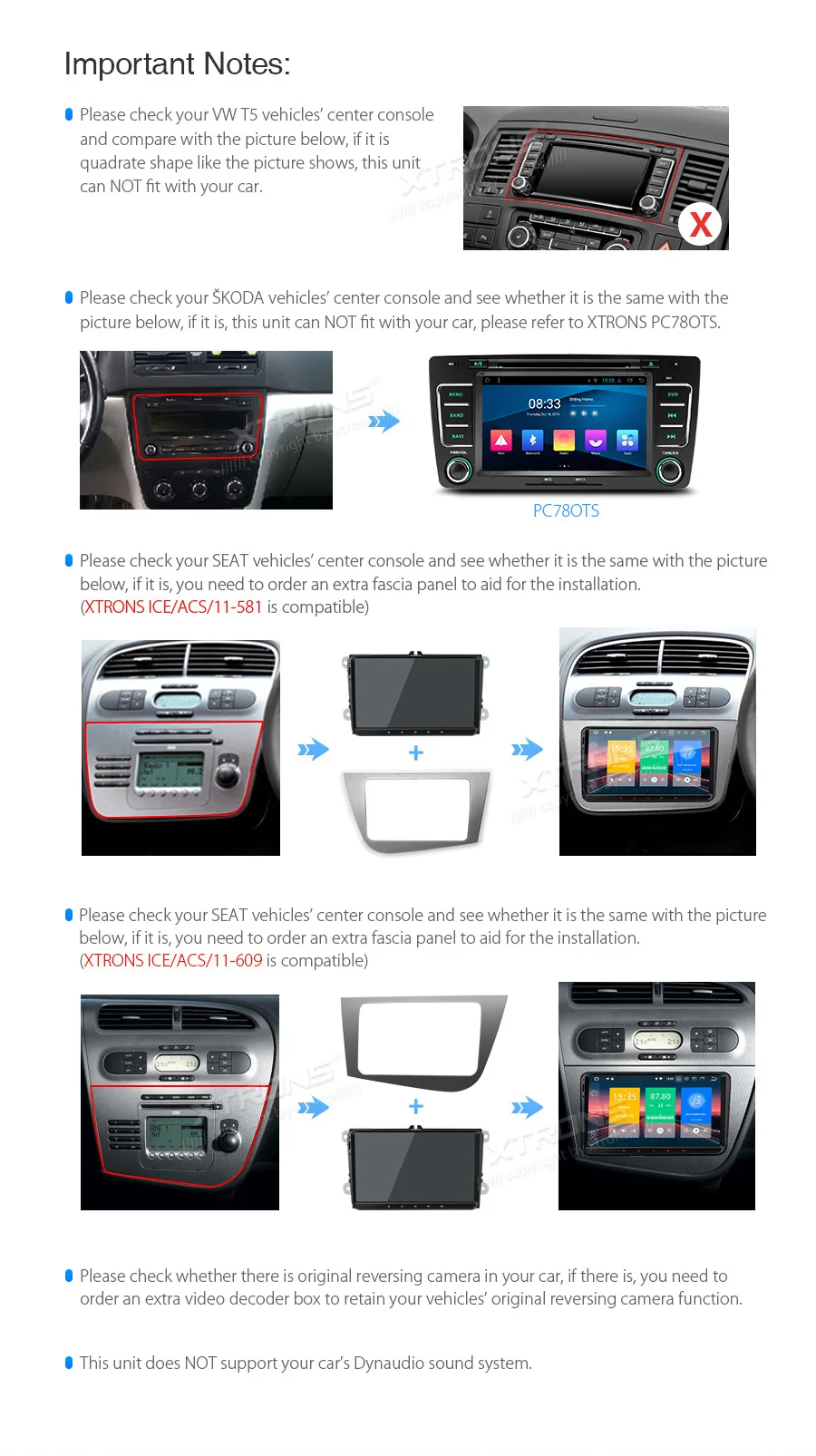 XTRONS " Android 9,0 автомобильный стерео радио плеер gps для VW Volkswagen Golf Passat Touran Tiguan Sharan для Skoda для сиденья без DVD