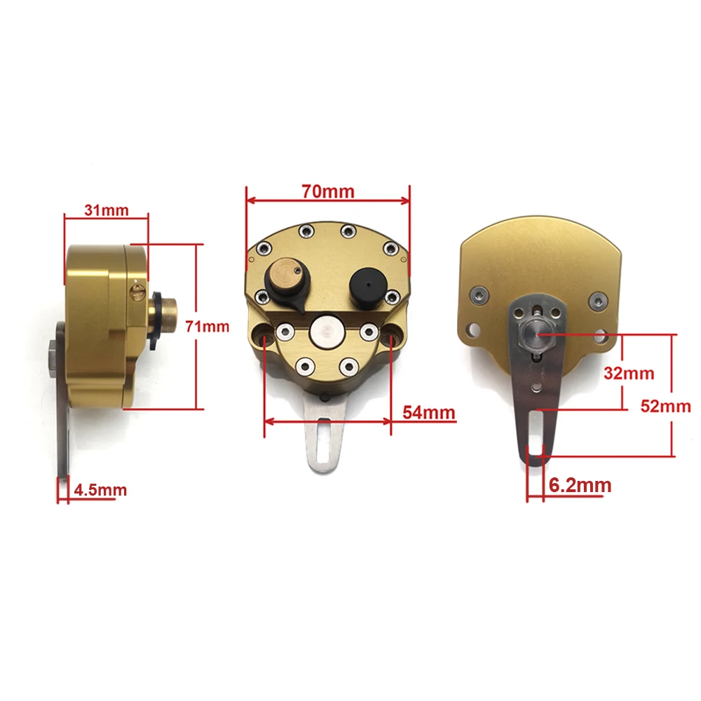 Универсальный Обратный безопасности Регулируемый рулевой демпфер Стабилизатор аксессуары для мотоциклов ЧПУ Заготовка алюминий