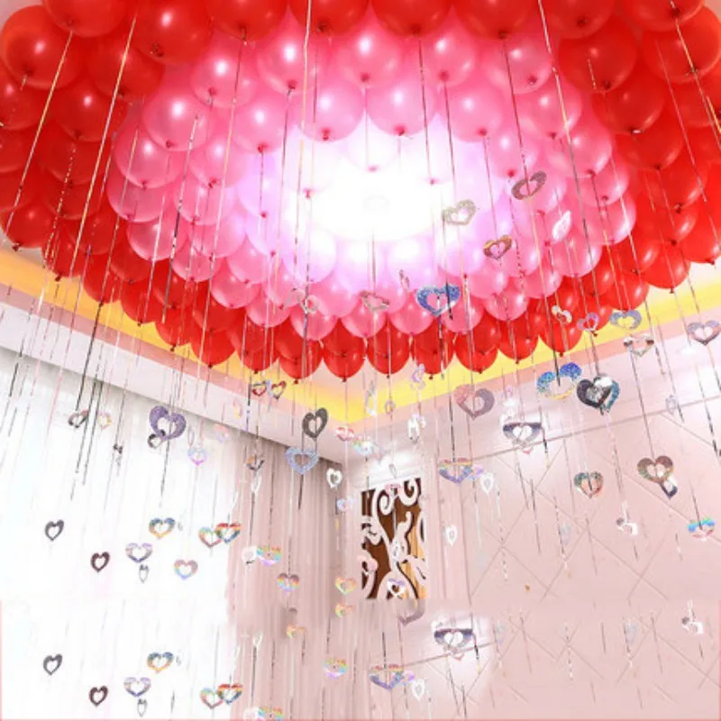 100 шт./компл. День рождения Свадебный декор для комнаты Романтический уплотненный воздушный шар для свадьбы