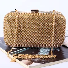New 2016 Fashion High-grade Diamond Evening Bag Clutch Bag Handmade Rhinestone Evening Bag Shinny Diamond Ladies Party Handbag