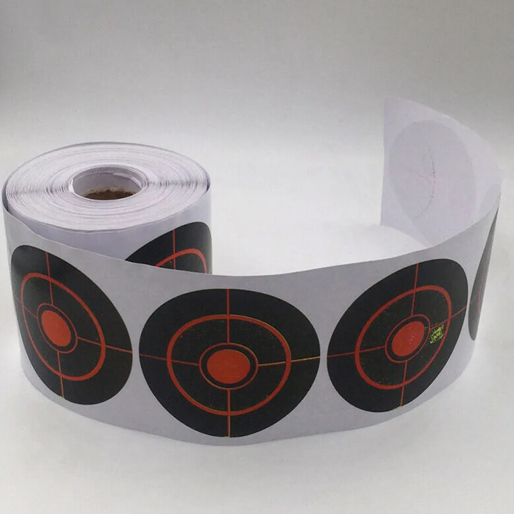 250pcs/Roll Shooting Adhesive Targets Splatter Reactive Target Sticker 7.5cm