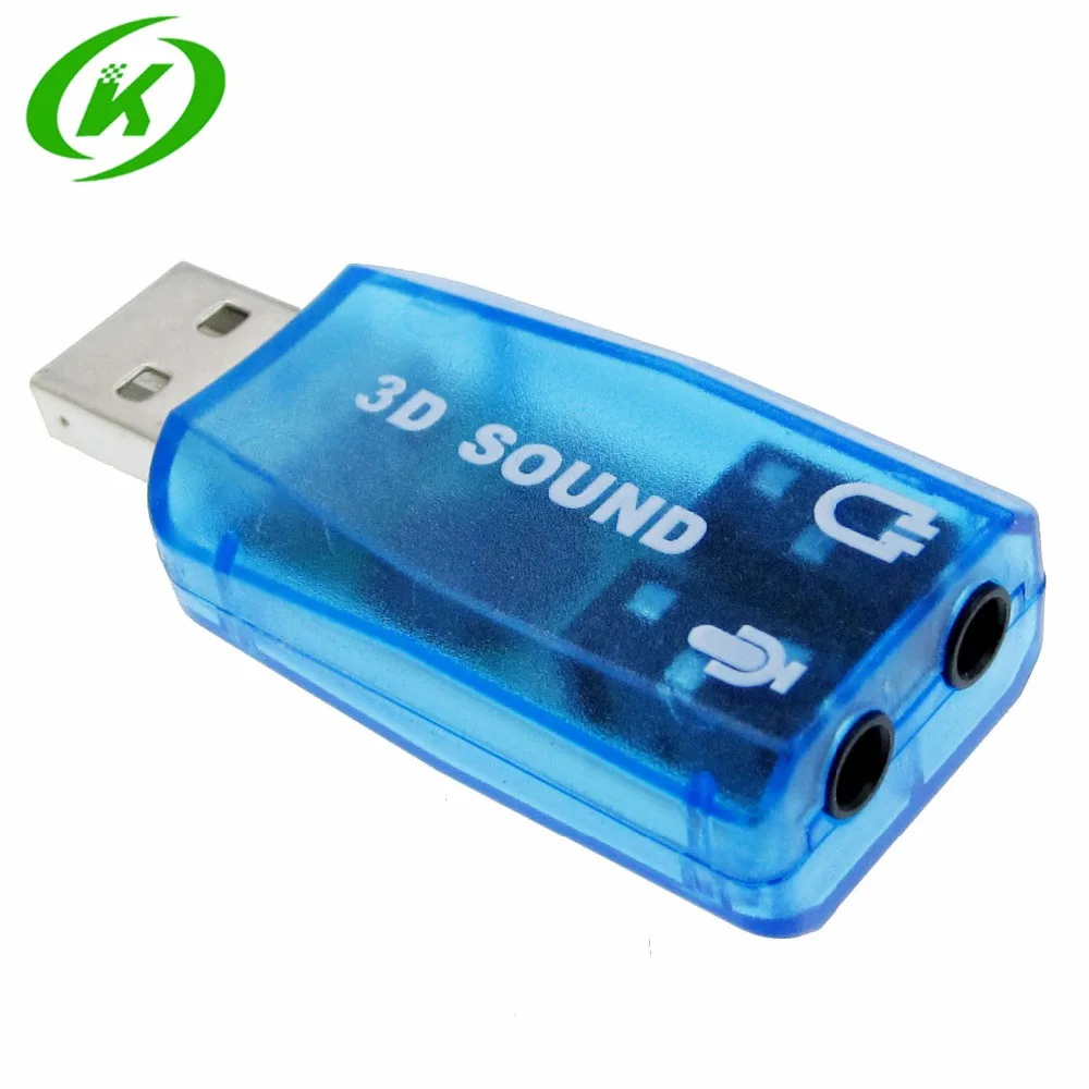 Чипсет CM108 с USB 2 0 на 3D звуковую карту АДАПТЕР ВИРТУАЛЬНОЙ звуковой карты 5 1