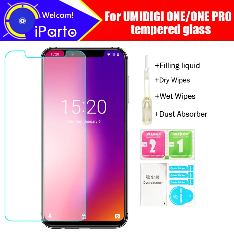UMIDIGI ONE закаленное стекло 100% оригинальная Премиум 9H 2.5D Защитная пленка для