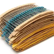 Высокое качество цена 2600 шт. 130 значений 1/4 Вт 0,25 1% металлического пленочного сопротивления пакет в ассортименте комплект комплектов/партия