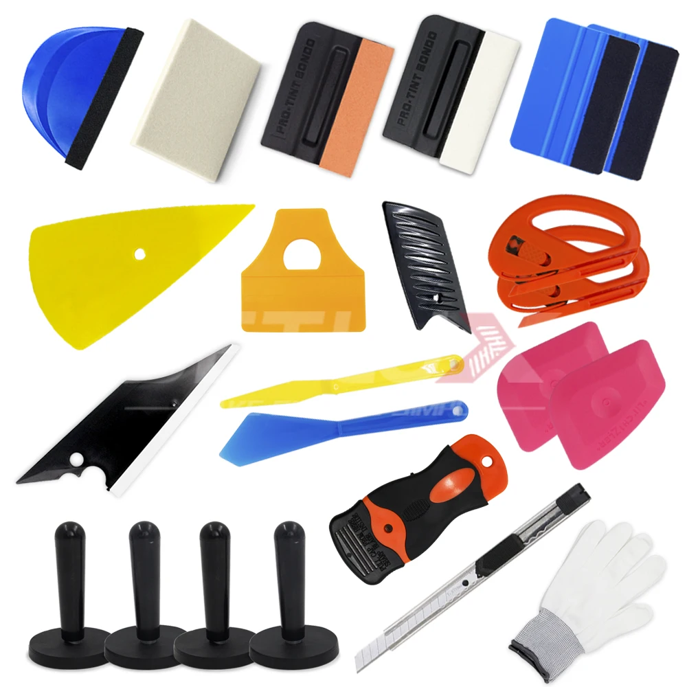

Car Wrapping Installation Tools Kit Vinyl Wrap Squeegee Razor Glove Magnet Tools