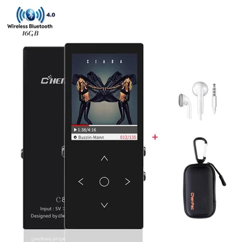 

16GB Metal MP3 Player with Bluetooth4.0 Touch button 1.8 inch Screen Music Player with FM,Recording,E-book,TF card Up To 64GB