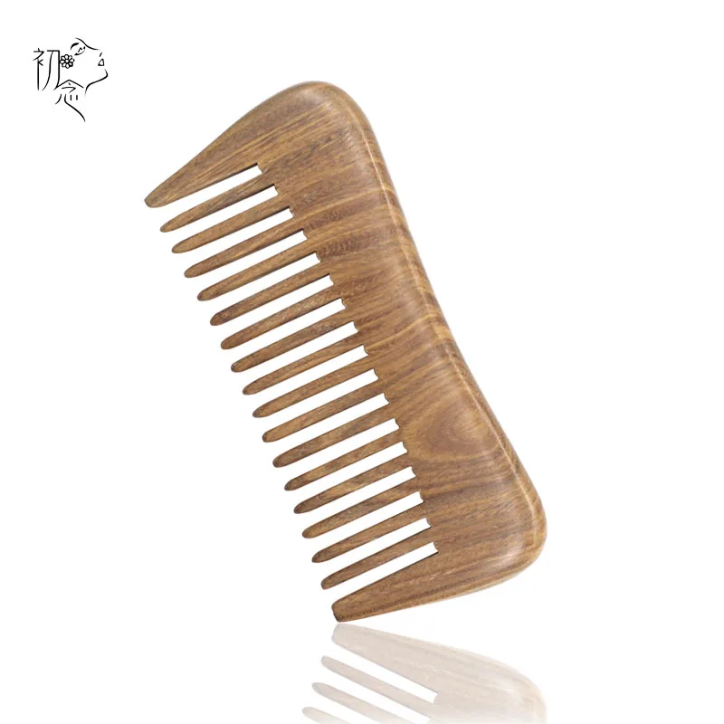

Wooden Green Sandalwood Combs Pocket Intensive Comb Hair Brush Straightener Escova Hairbrush For Daughter Best Gift 002